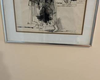 Adolf Konrad Ink Wash Painting