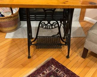 Antique Cast Iron Sewing Machine Table