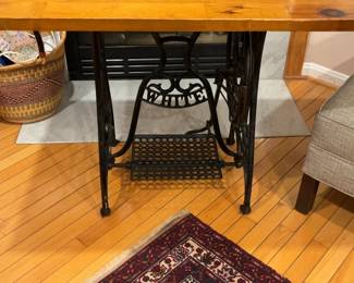 Antique Cast Iron Sewing Machine Table