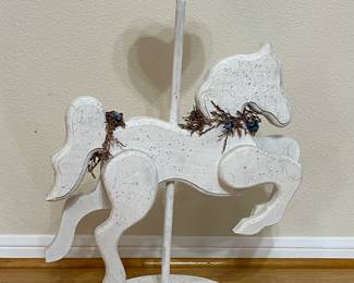 WOOD HORSE DECOR