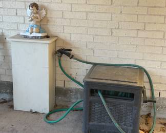 WATER HOSE AND HOLDER, GARDEN ANGEL