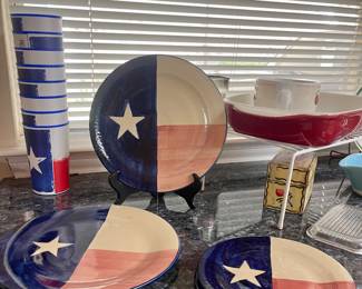 MARSHALL POTTERY TEXAS PLATES