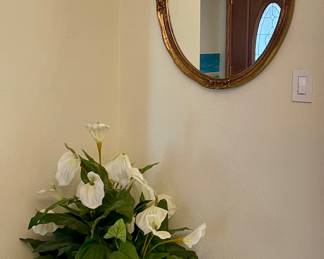 MIRROR, FAUX PLANT