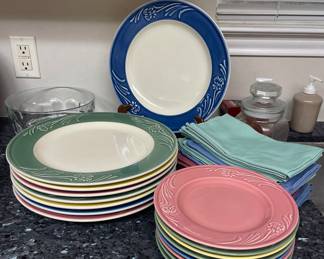 LENOX POPPIES RAINBOW DISHES