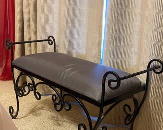 WROUGHT IRON BENCH