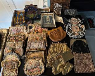 Antique Petite Point & Beaded Bags