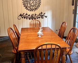 Solid Oak farmhouse table