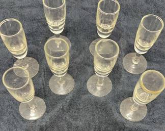 Lot of 8 CordialsAperitifAbsinthe Glasses