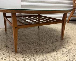 Lane Round Coffee Table with Shelf