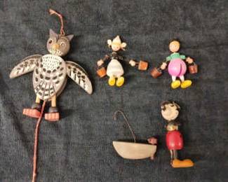 Jack and Jill Made in Spain Mickey Mouse and Austrian Movable Owl