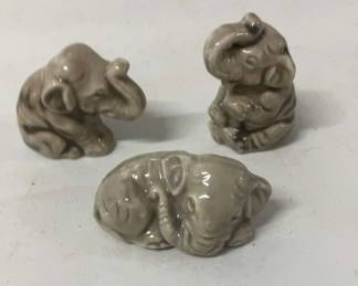 Wade Whimsies Miniature Elephant Figurines