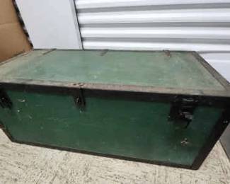 Old Green Footlocker