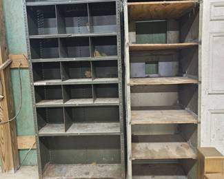 11 total of the larger metal shelf
