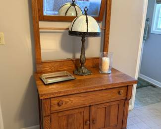 Washstand with mirror 