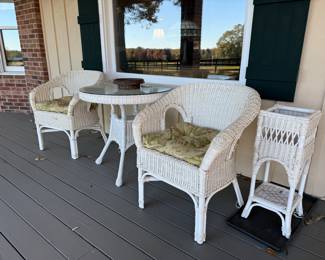 Wicker outdoor furniture 