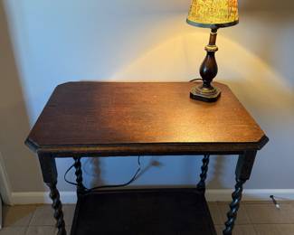 Barley twist 2-tier table 