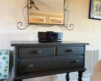 Sideboard, Bose radio, mirror & more