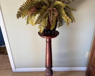 Silk fern, plant stand 