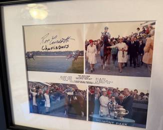Signed equestrian photos 