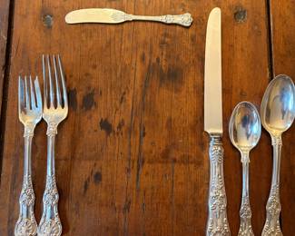 6 Piece place settings for 12 of Tiffany & Co. English King