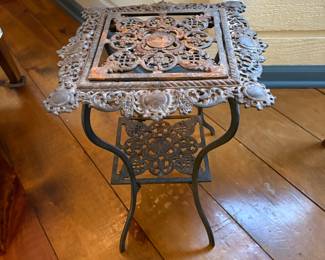 Antique Wrought Iron Plant Stand
