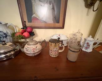 Antique Pitchers and Teapots