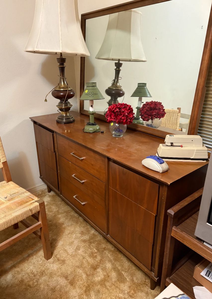 MCM dresser & mirror