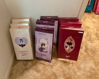 More collector Barbies.