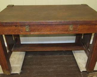 Mission Oak Library Table