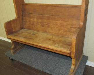 Oak Church Pew