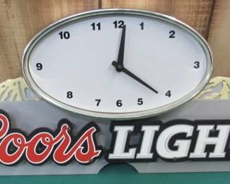 Coors Light Beer Clock