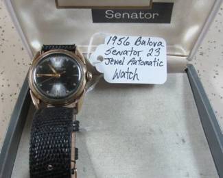 1956 Bulova Senator 23 Jewels Automatic Mans Wrist Watch