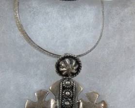 Sterling Necklace w/Coral Pendant