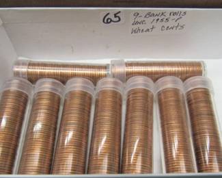 UNC. Rolls of Wheat Pennies