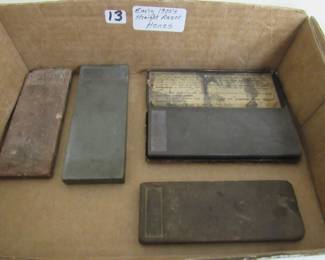 Early 1900's Straight Razor Hones 