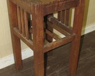 Mission Oak Plant Stand 