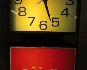 1970's Lighted Coke Clock