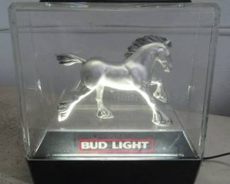 Bud Light Clydesdale Bar Light