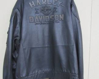 Leather Harley Davidson Coat - Size XXXL