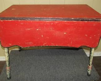 Painted Cottage Style Drop Leaf Table