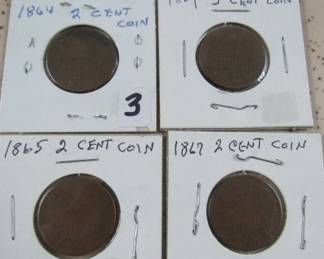 1800's Two Cent Coins