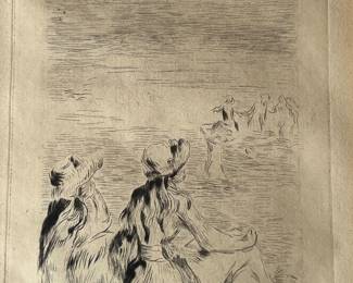 Renior,  On the beach at Berneval