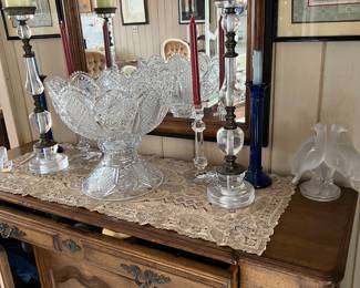 Cut Glass Punch Bowl