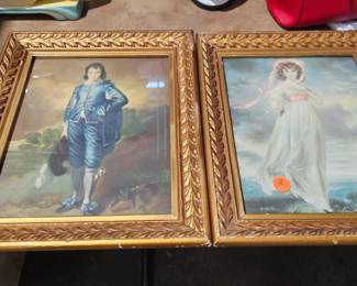 PINKY AND BLUE BOY FRAMED