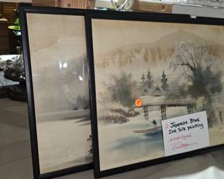 JAPANESE PAINTING FRAMED