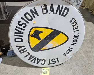 1ST CALVARY DIVISION BAND SIGN