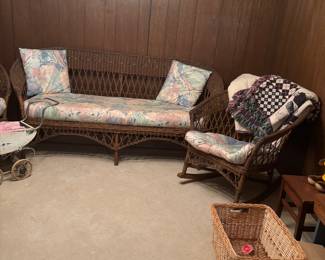 Vintage Wicker Set