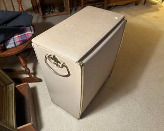 Mid Century new in box clothes hamper