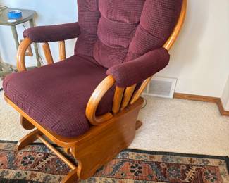Nice Glider and Area Rug