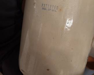 Red Wing Crock with patent date